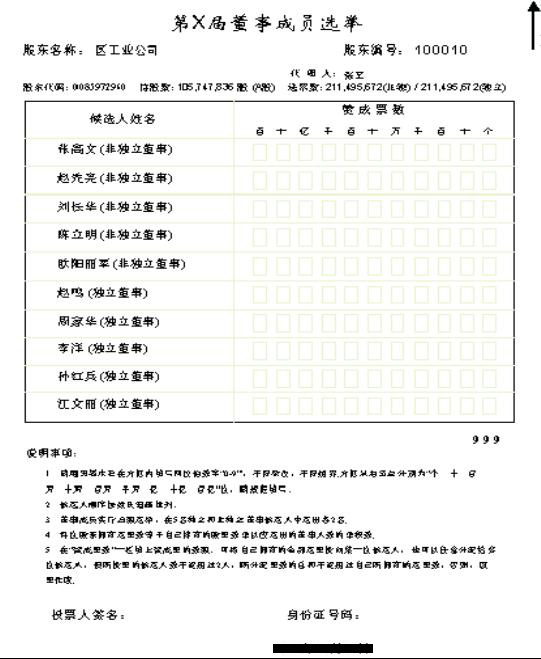  五.選舉的選票樣式